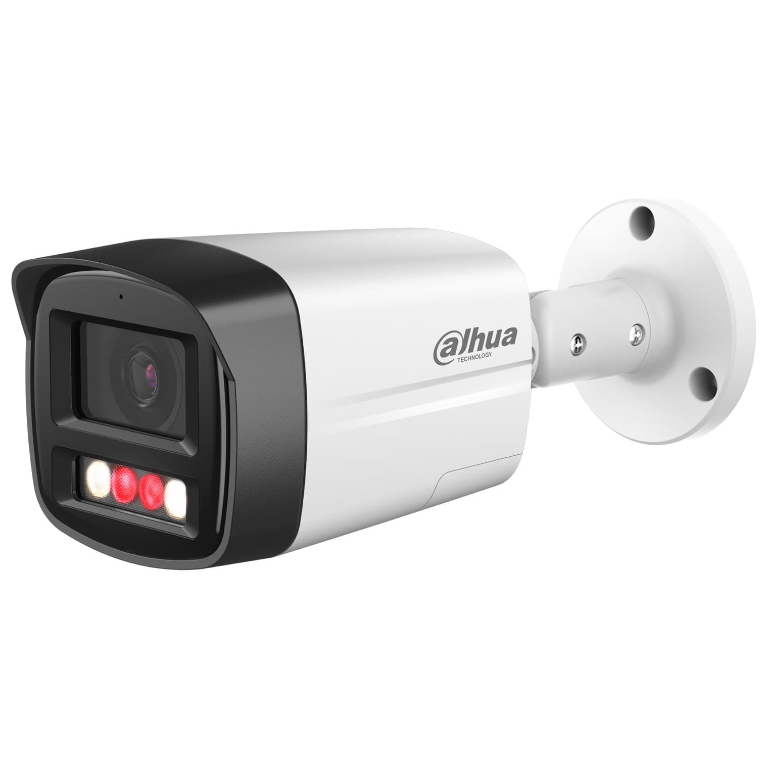 Cámara Bullet WizSense de 4Mp con IR 30 m, CMOS 1/2,9", lente fijo de 2,8 mm, IP67, WDR, PoE, con audio bidireccional Dahua