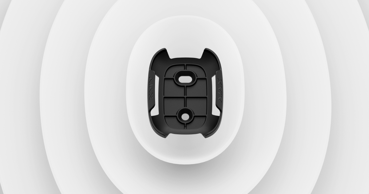 SOPORTE COLOR NEGRO PARA EN SUPERFICIES UN BUTTON O UN DOUBLEBUTTON