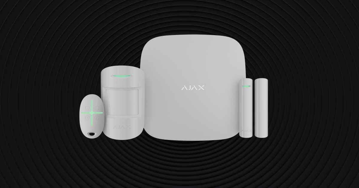 Kit de panel de control 4G con PIR, teclado con sirena incluida y magnéticos color blanco