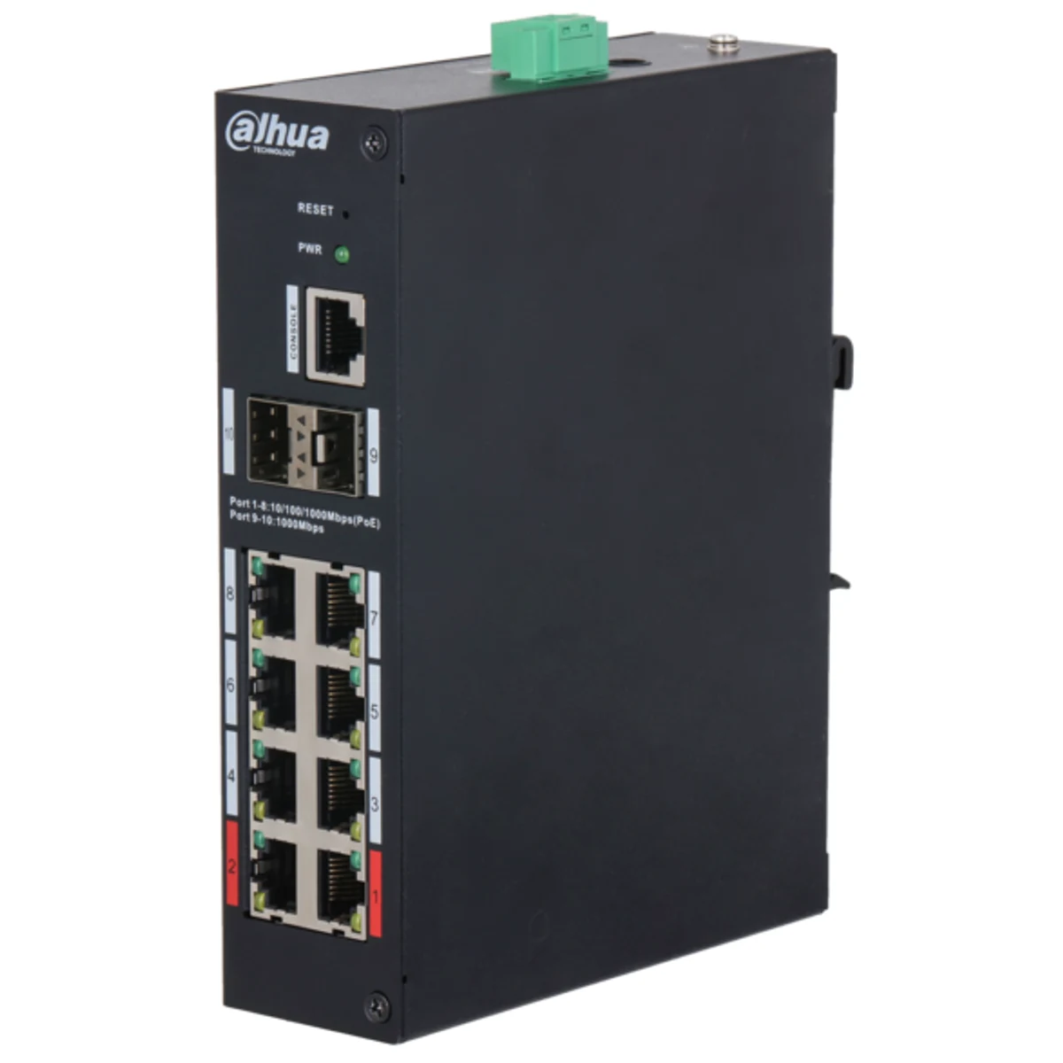 Switch reforzados administrable de 10 puertos con 8 puertos PoE - No incluye fuente de alimemtación