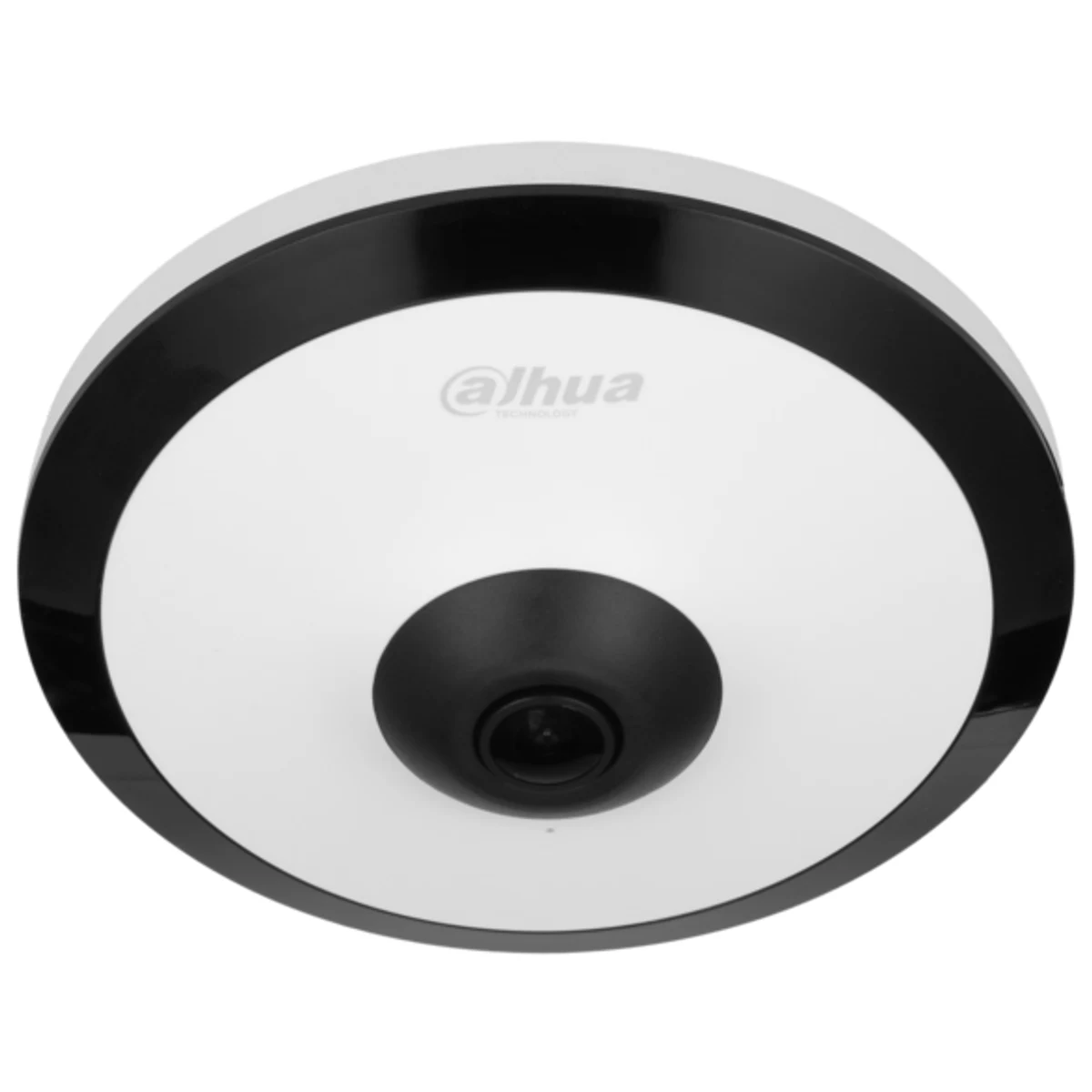 Domo ojo de pez WizMind de 5Mp CMOS de 1/2.7”, lente fijo de 1,4 mm, PoE, WDR y audio bidireccional