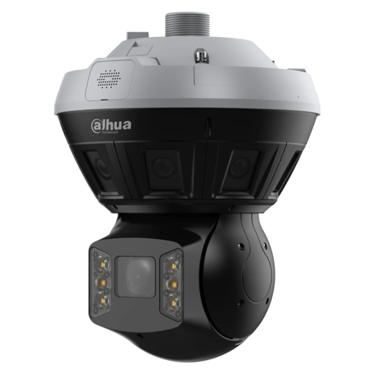 Domo PTZ panorámico de 16 Mp, multisensor de 360º, iluminación máxima de 150 m
