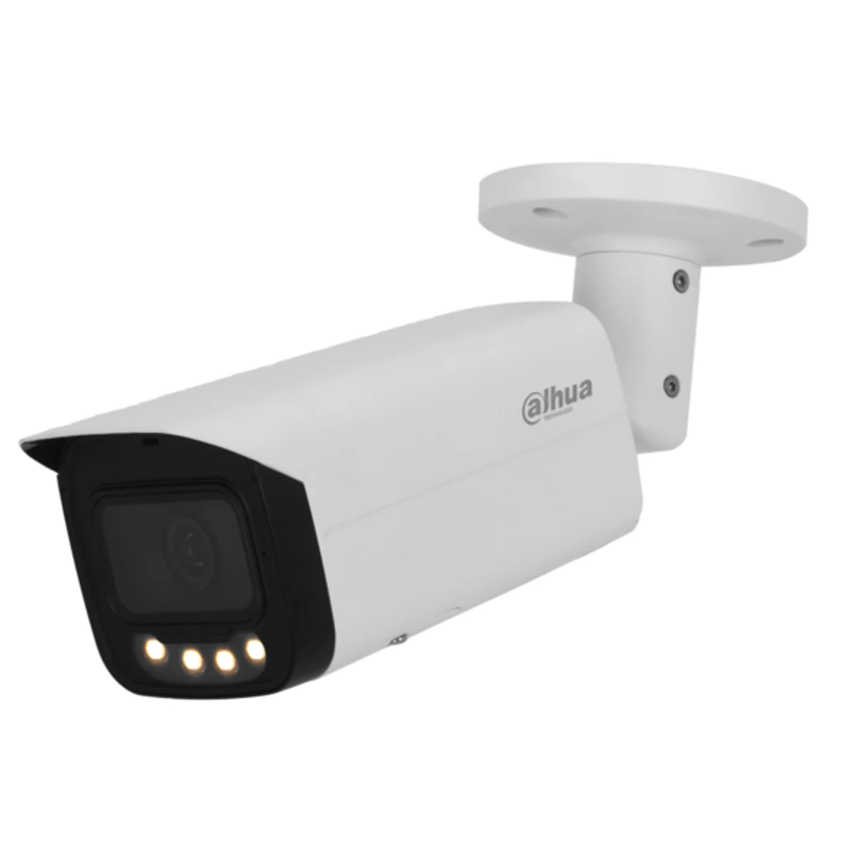 Cámara Bullet de 4Mp, CMOS 1/1.8", lente fijo de 3,6 mm, IP67, WDR, ePoE y audio bidireccional - Full Color de 60 m