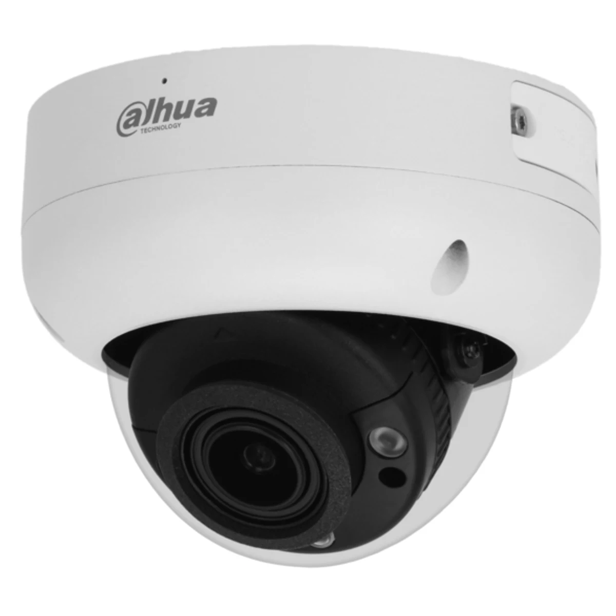 Domo WizSense de 2Mp con IR 40 m, CMOS 1/2.8", lente varifocal motorizado 2,7 mm~13,5 mm, IP67, IK10, PoE, WDR y micrófono incorporado
