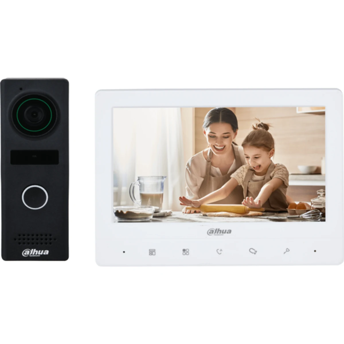 Kit con cámara y monitor analógico - Incluye fuente de alimentación de 12V 1A