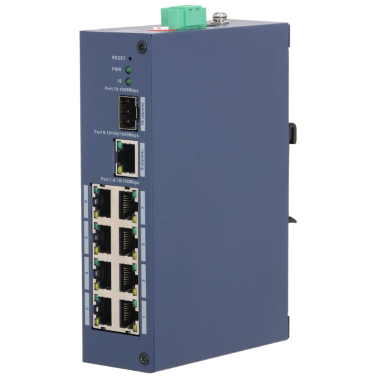 Switch industrial administrable de 10 puertos