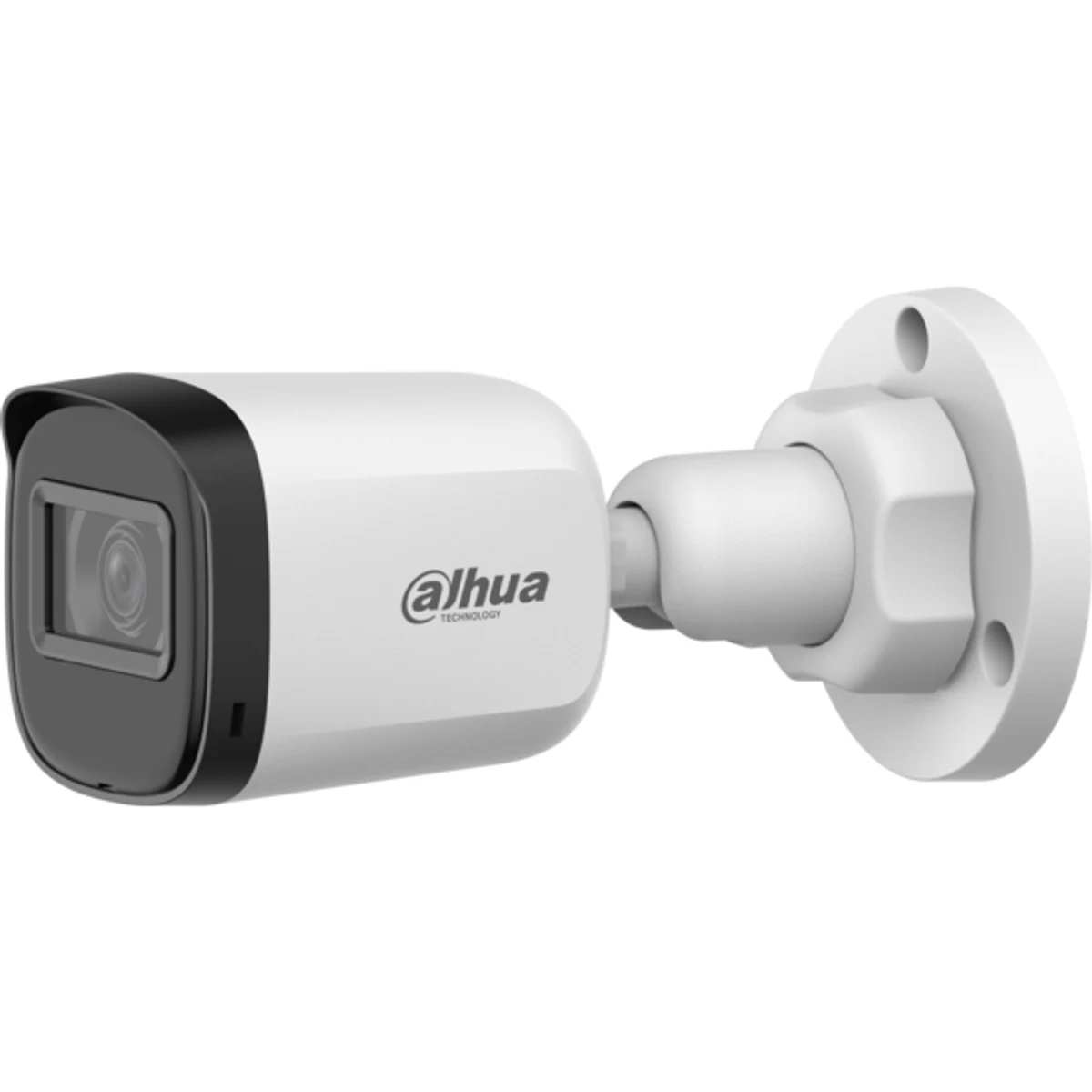 Cámara Bullet HDCVI de 5Mp con IR 30 m, lente fijo de 2,8 mm, IP67 y carcasa de plástico. No incluye fuente de alimentación de 12 V/0,5 A
