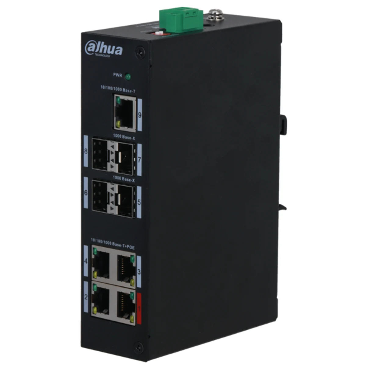 Switch de escritorio no administrable de 9 puertos con 4 puertos PoE - No incluye fuente de 48-57 VCC