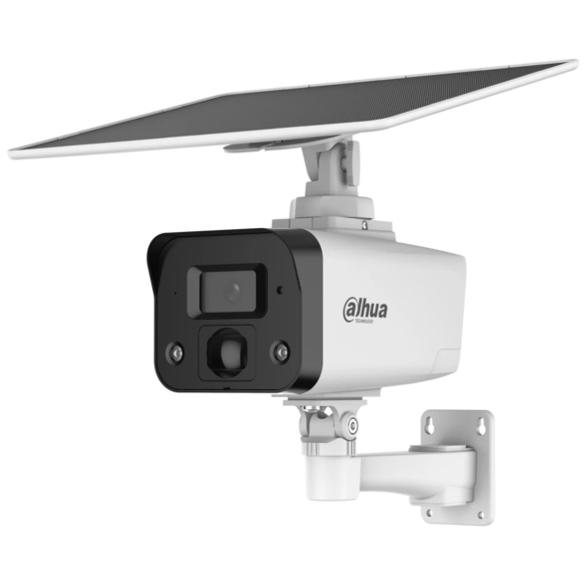 Cámara Bullet 4G alimentada con energía solar de 4Mp con IR 30 m, CMOS 1/3", lente fijo 3,6 mm, IP67 y audio bideireccional