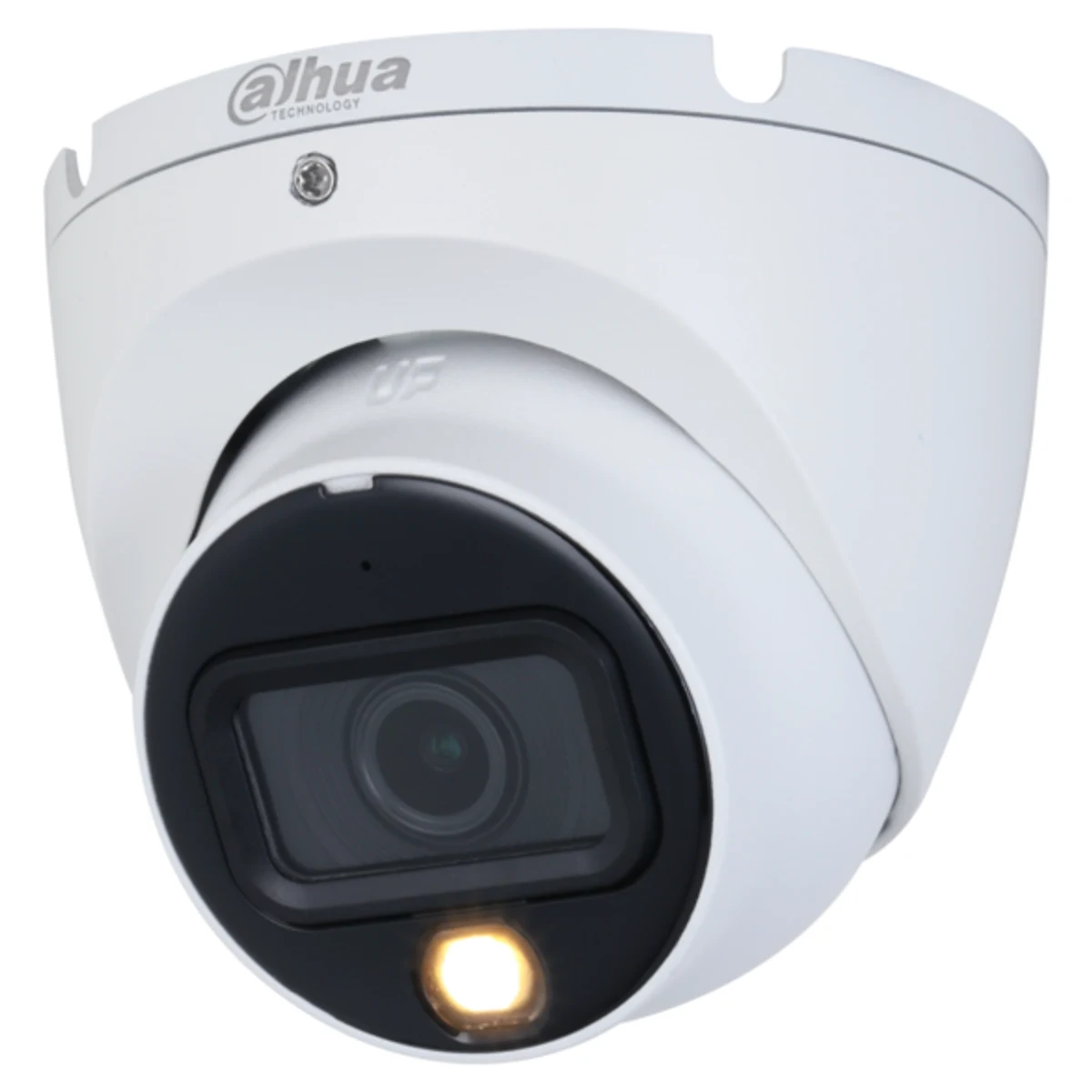 Domo Eyeball de 2Mp HDCVI con IR 20 m, 1 iluminador dual, CMOS 2 Mp, lente fijo de 2,8 mm, micrófono incorporado, IP67 y carcasa de metal