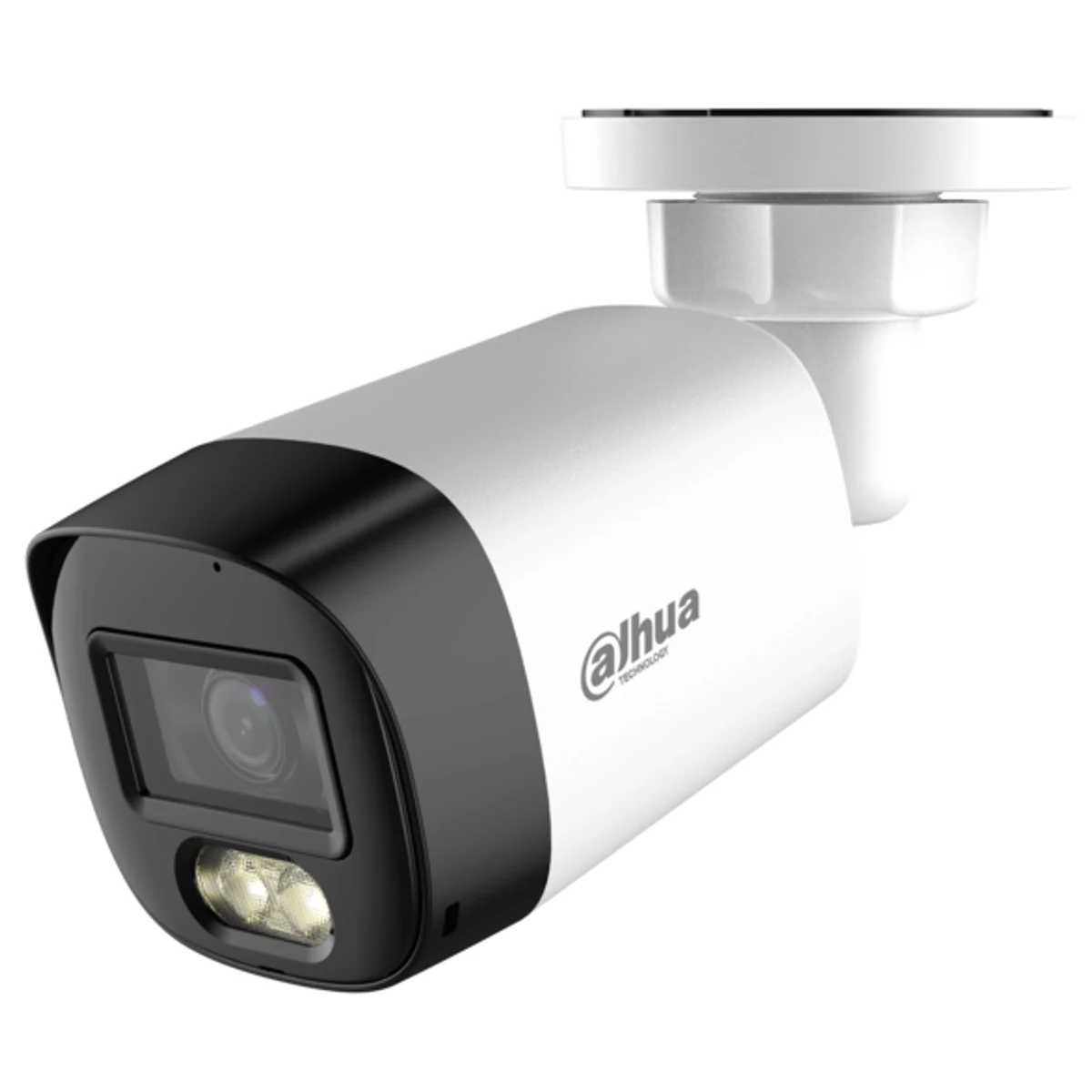 Cámara Bullet HDCVI de 5Mp con IR de 30m, CMOS de 5 Mp, lente fijo de 2,8 mm, IP67, micrófono y carcasa de plástico