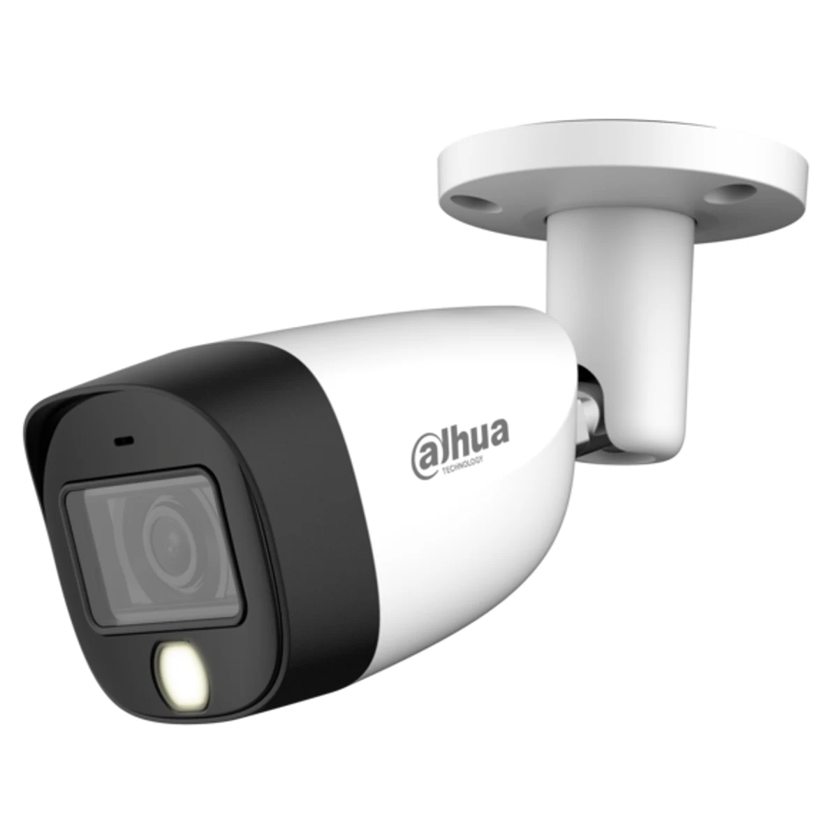 Cámara Bullet de 2Mp HDCVI con IR 20 m, 1 iluminador dual, CMOS 2 Mp, lente fijo de 2,8 mm, micrófono incorporado, IP67 y carcasa de metal