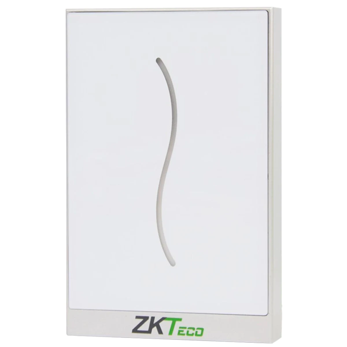 Lector de tarjetas Wiegand 26 o 34 color blanco apto para exteriores con rango de lectura de 5 cm