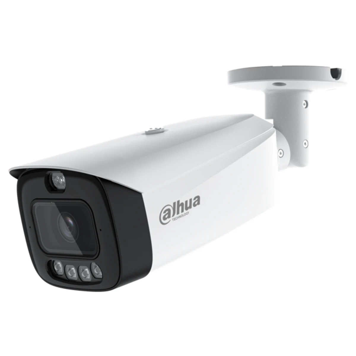 Cámara Bullet TiOC, AcuPic, WizSense de 4Mp con IR dual de 50 m, CMOS 1/1,8", lente fijo de 2,8 mm, IP67, WDR, PoE, con micrófono incorporado
