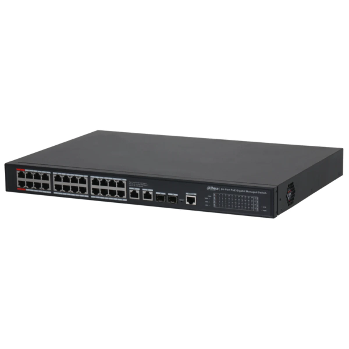 Switch Gigabit de 28 puertos administrable con 24 puertos PoE