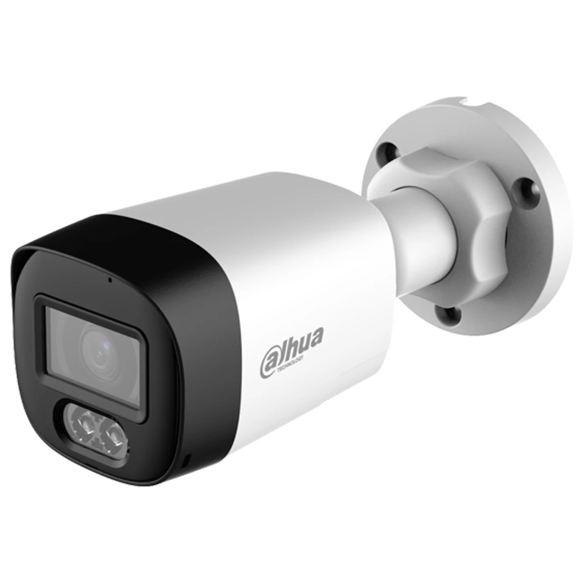 Cámara Bullet HDCVI de 5Mp con IR de 40m, CMOS de 5 Mp, lente fijo de 2,8 mm, IP67, micrófono y carcasa de metal y plástico
