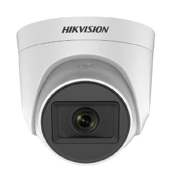 Cámara Hikvision DS-2CE76H0T-ITPFS turret de 5 MP con micrófono para interior