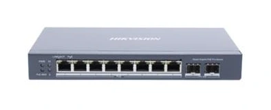 Hikvision DS-3E1510P-SI · Switch de 8 puertos Gigabit PoE y 2 SFP
