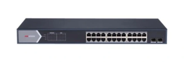 Switch Hikvision DS-3E1526P-SI de 24 puertos Gigabit PoE y 2 SFP