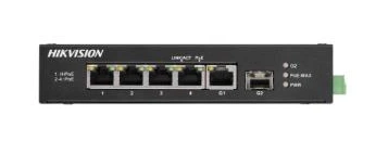 Hikvision DS-3T0306HP-E/HS · Switch de cuatro puertos PoE Fast Ethernet