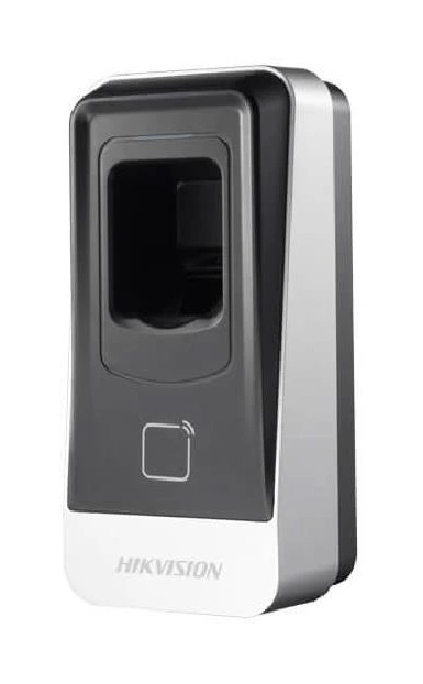 Hikvision DS-K1201AMF — lector de huella y MIFARE con RS485