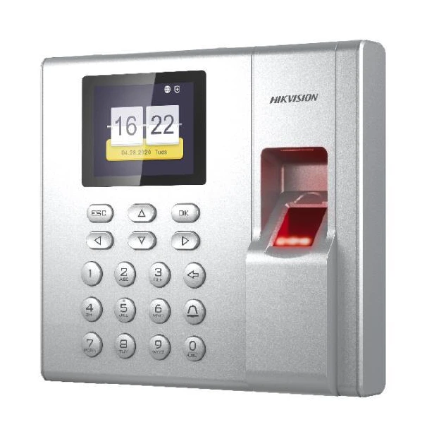 Terminal Hikvision DS-K1T8003MF de acceso y asistencia con huella y tarjetas Mifare