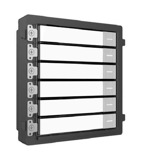 Hikvision DS-KD-KK — módulo de 6 botones para videoportero IP modular