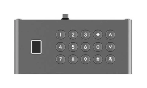 Hikvision DS-KDM9633-FKP · Módulo de teclado y huellas para KD9633