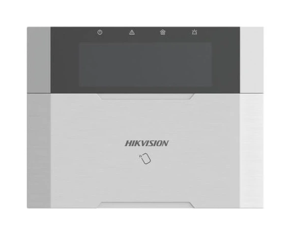 Hikvision DS-PK1-LRT-HWB — teclado LCD por bus para AX Hybrid Pro