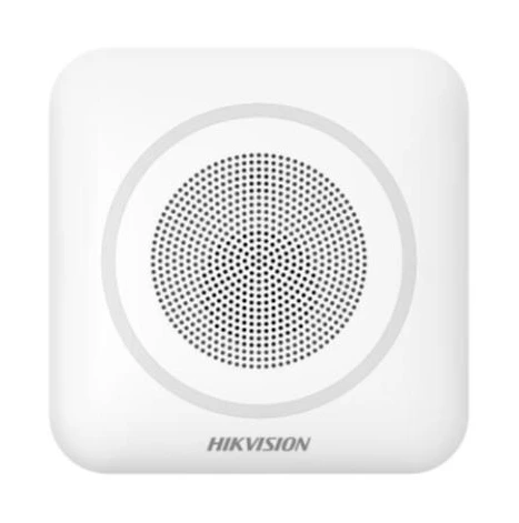 Hikvision DS-PS1-II-WB/Red — sirena interior inalámbrica con audio bidireccional