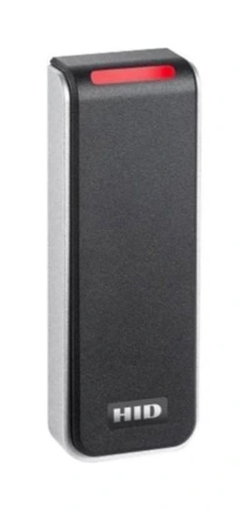 Motorola — AC-HID-READER-SIGNO-20NKS — Signo20; Mullion; Standard Profile; OSDP/Wiegand; Pigtail; Mobile Ready; BLE; Avigilon Logo
