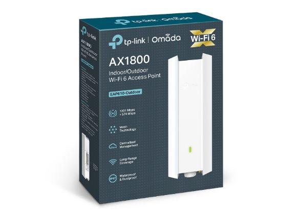 Access Point TP-Link EAP610-OUTDOOR — para interior eap exterior AX1800 Wi-Fi 6 ap