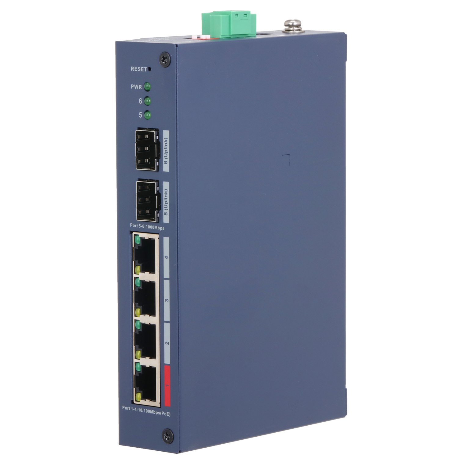 Switch de administrable de 6 puertos con 4 puertos PoE