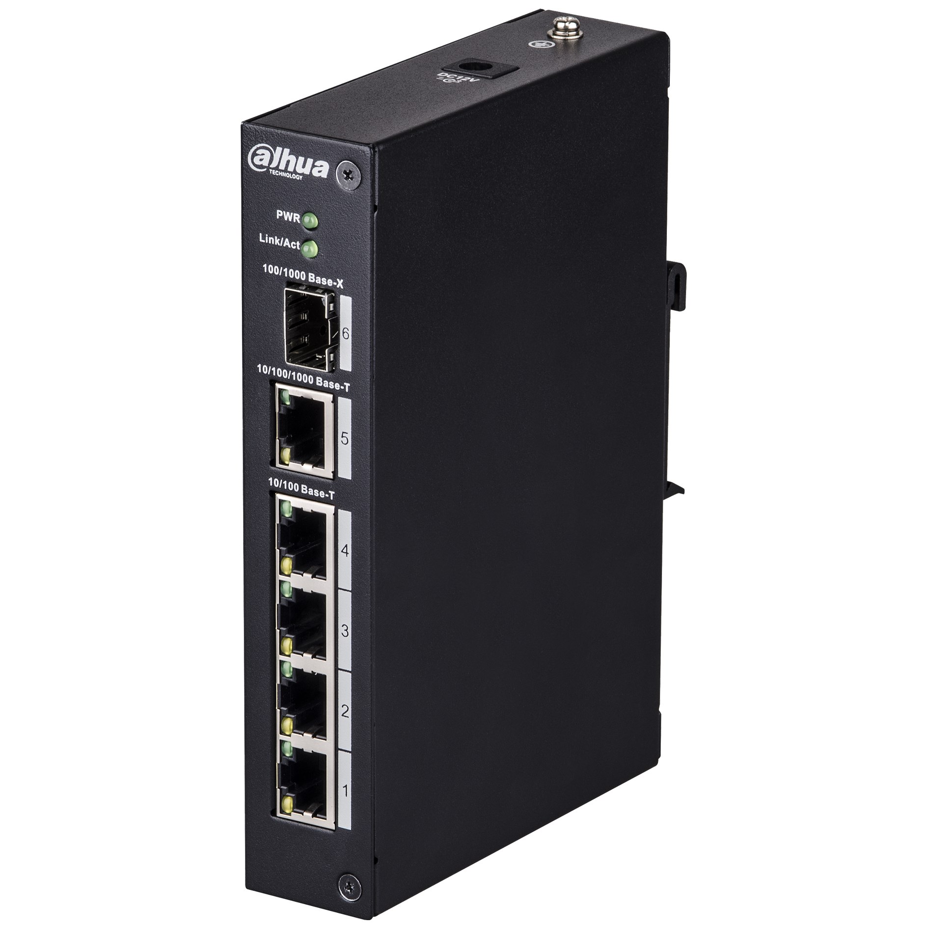 Switch industrial de 4 puertos no administrable - Incluye fuente de 12V