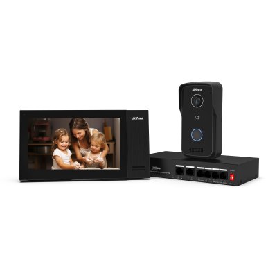 Monitor IP para montaje en pared para interiores color negro *** (inc. imp. interno)